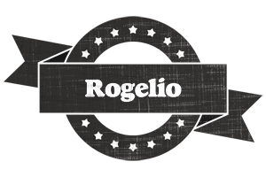 Rogelio grunge logo