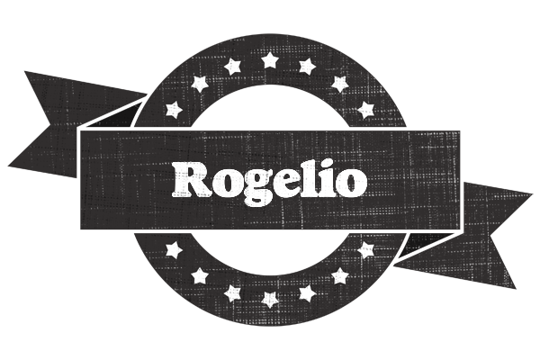 Rogelio grunge logo