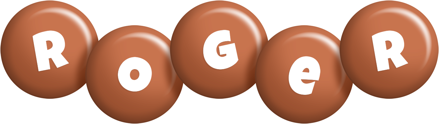 Roger candy-brown logo
