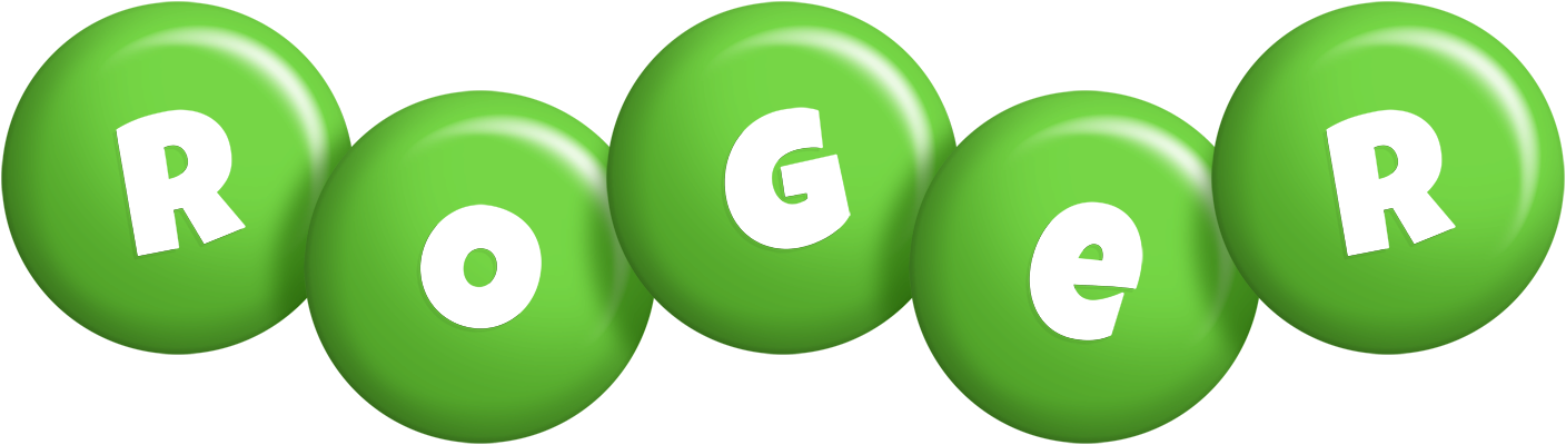 Roger candy-green logo