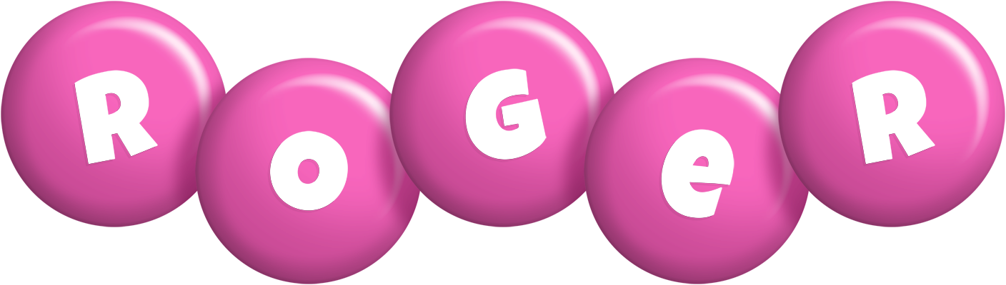 Roger candy-pink logo