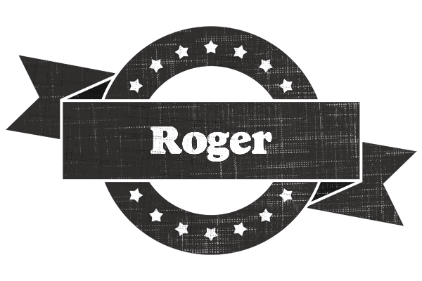 Roger grunge logo