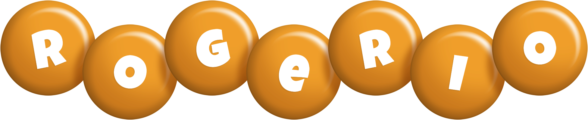 Rogerio candy-orange logo