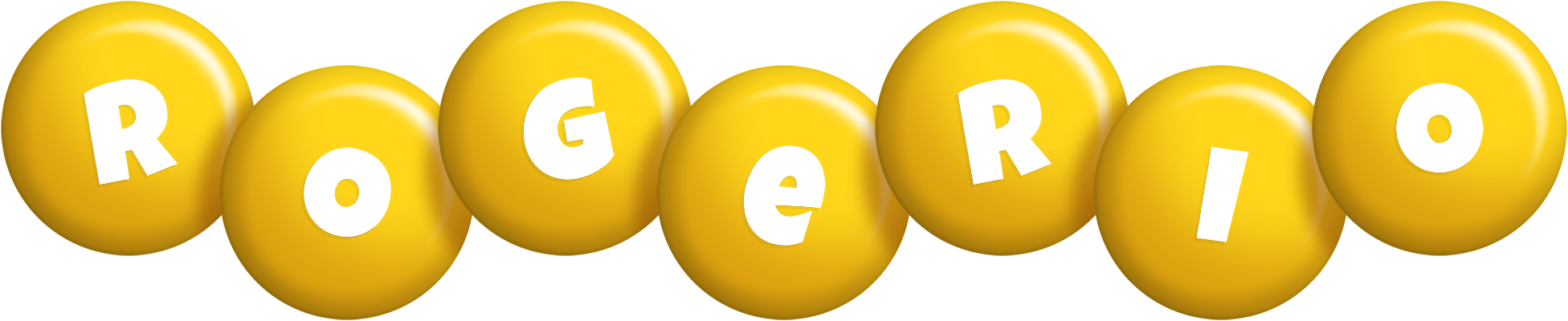 Rogerio candy-yellow logo