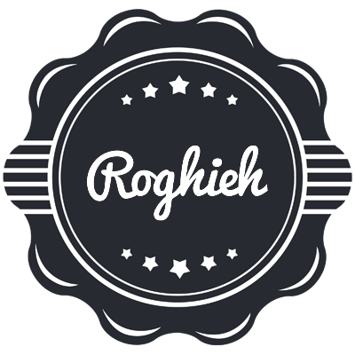 Roghieh badge logo