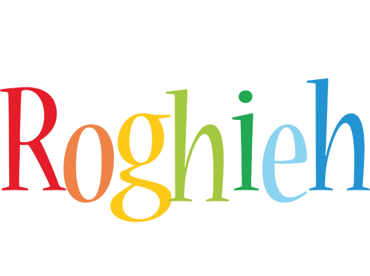 Roghieh birthday logo