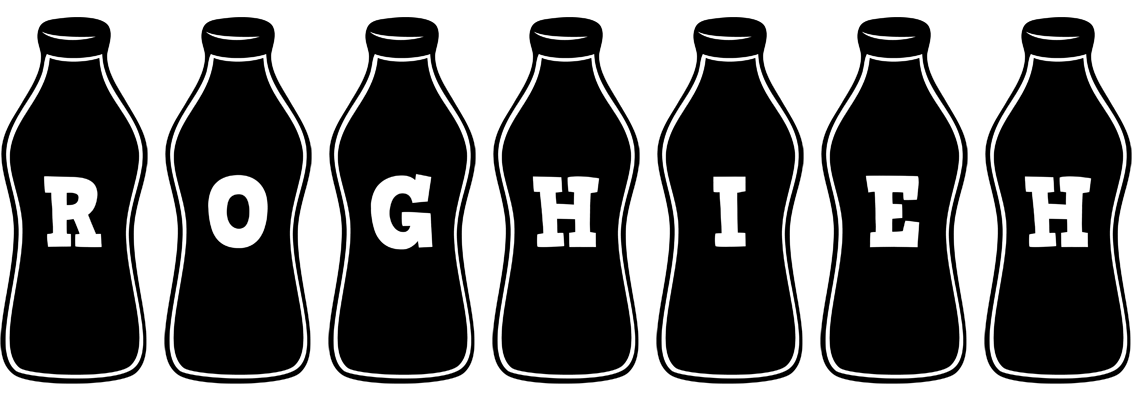 Roghieh bottle logo