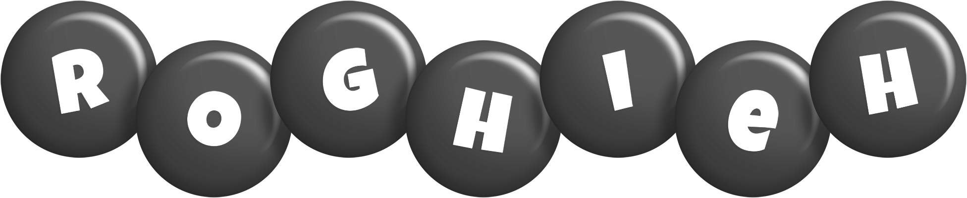 Roghieh candy-black logo