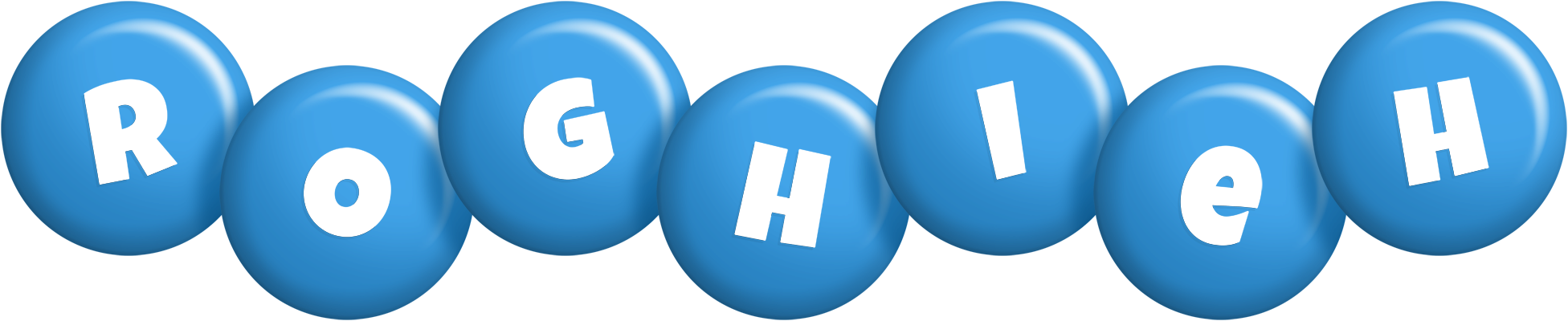 Roghieh candy-blue logo