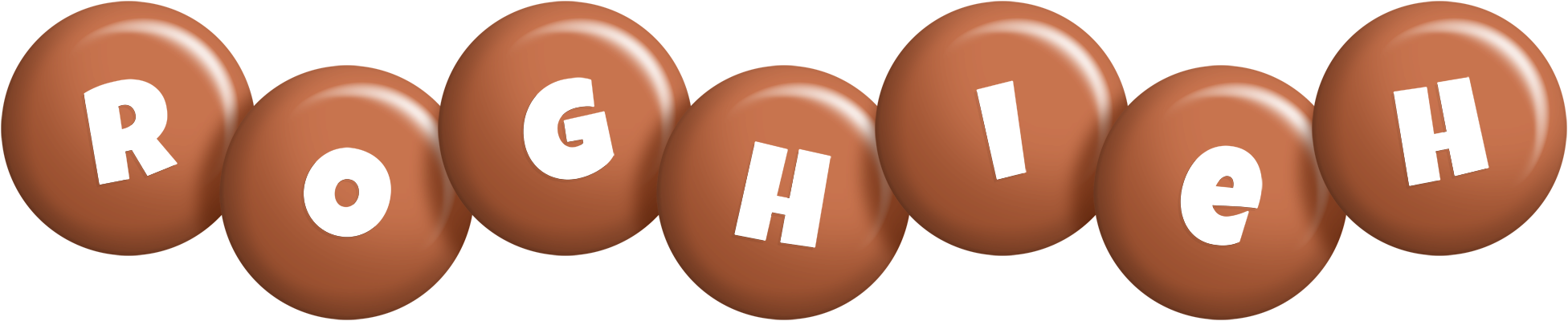 Roghieh candy-brown logo