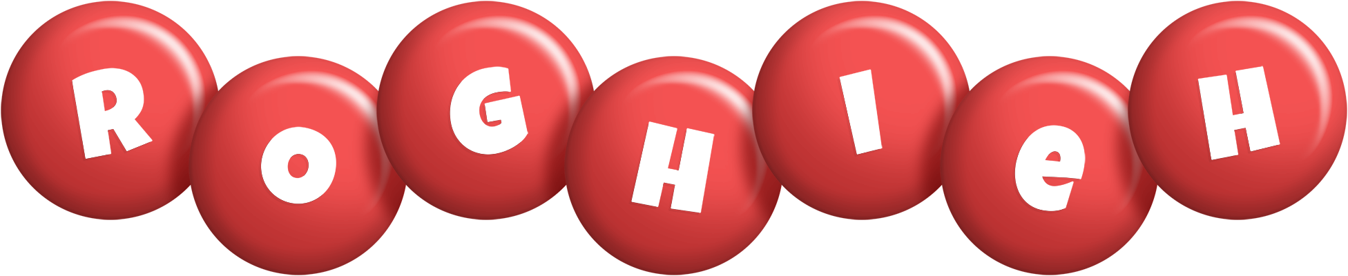 Roghieh candy-red logo