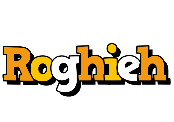 Roghieh cartoon logo