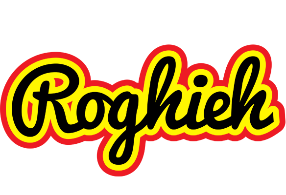 Roghieh flaming logo