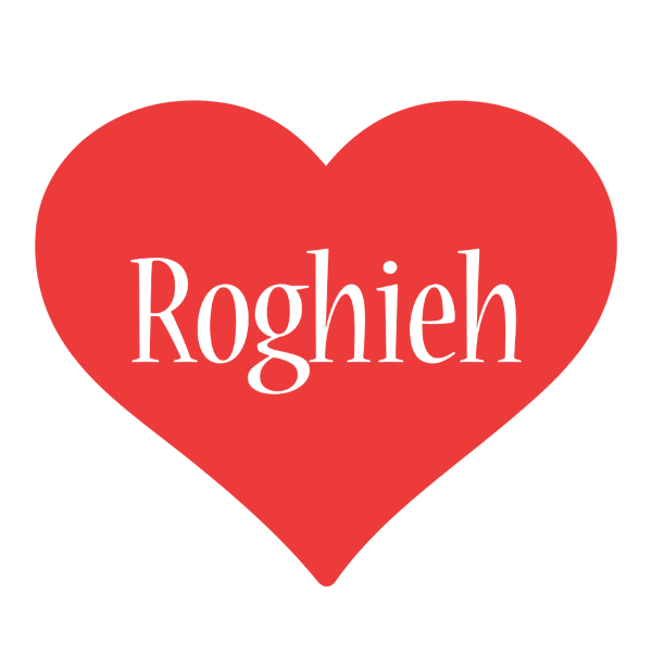 Roghieh love logo
