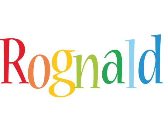 Rognald birthday logo
