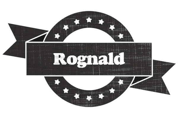 Rognald grunge logo