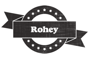Rohey grunge logo