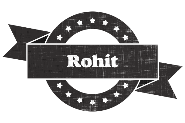 Rohit grunge logo