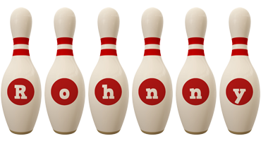 Rohnny bowling-pin logo