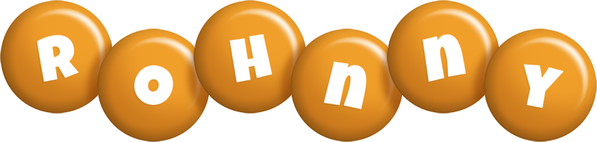 Rohnny candy-orange logo