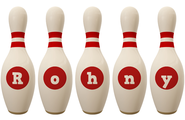 Rohny bowling-pin logo