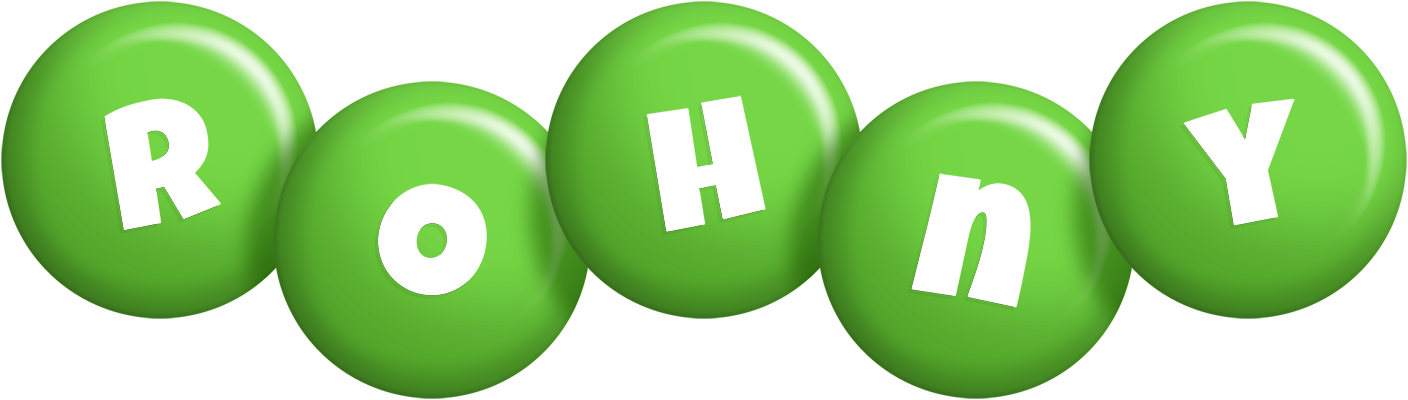 Rohny candy-green logo