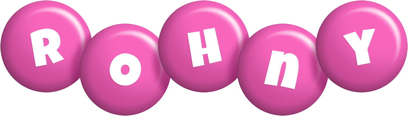 Rohny candy-pink logo