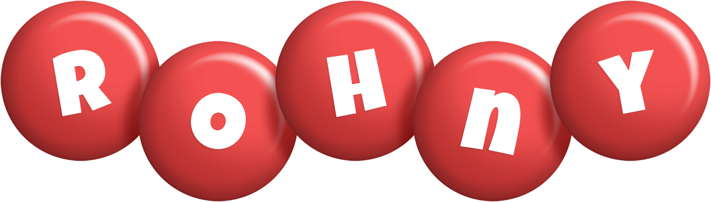 Rohny candy-red logo