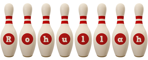 Rohullah bowling-pin logo