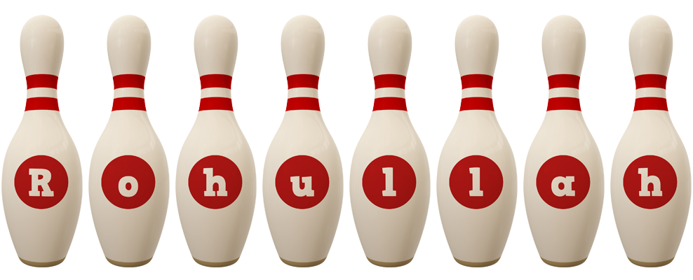 Rohullah bowling-pin logo
