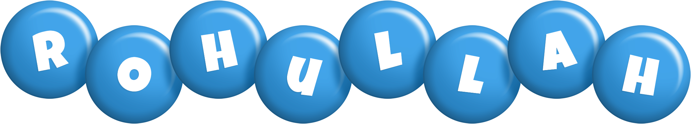 Rohullah candy-blue logo