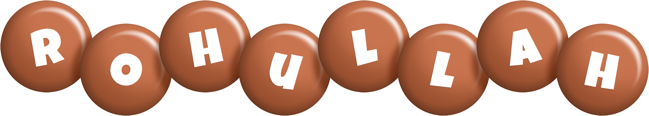 Rohullah candy-brown logo