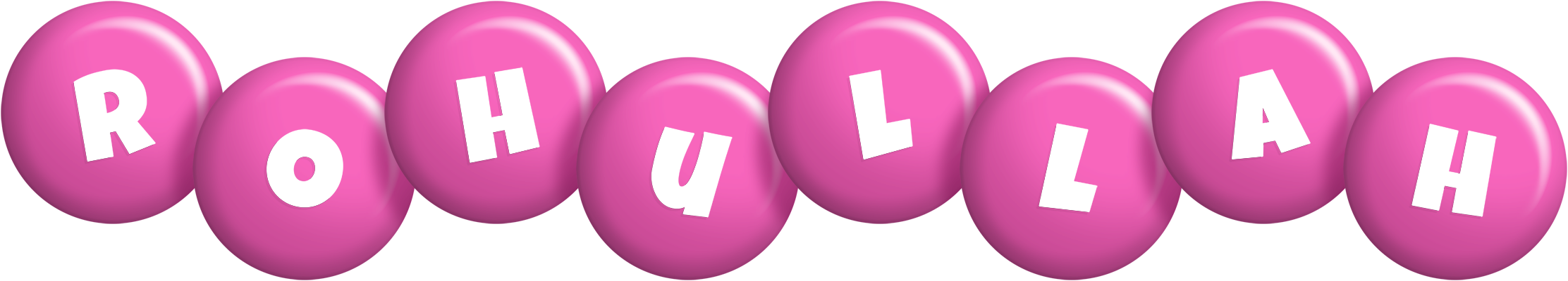 Rohullah candy-pink logo