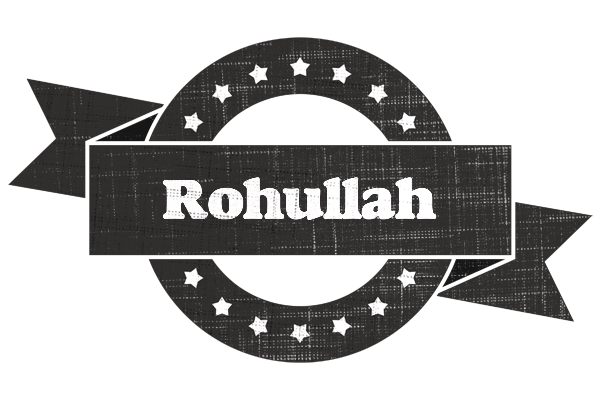 Rohullah grunge logo