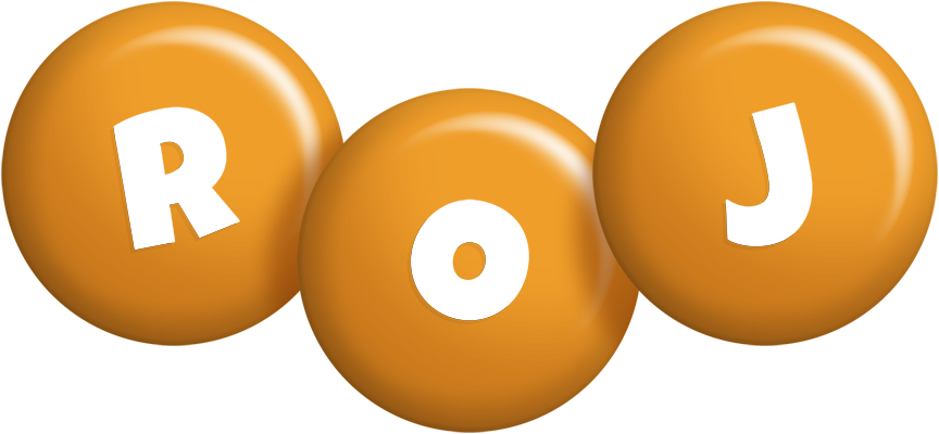 Roj candy-orange logo