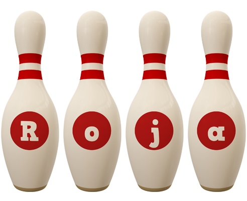 Roja bowling-pin logo