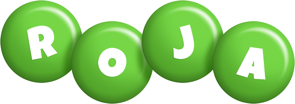 Roja candy-green logo