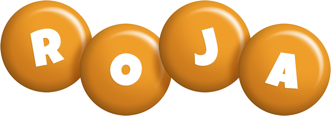 Roja candy-orange logo