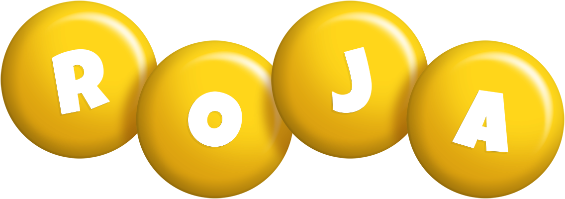 Roja candy-yellow logo