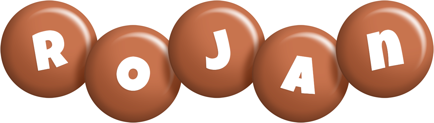 Rojan candy-brown logo