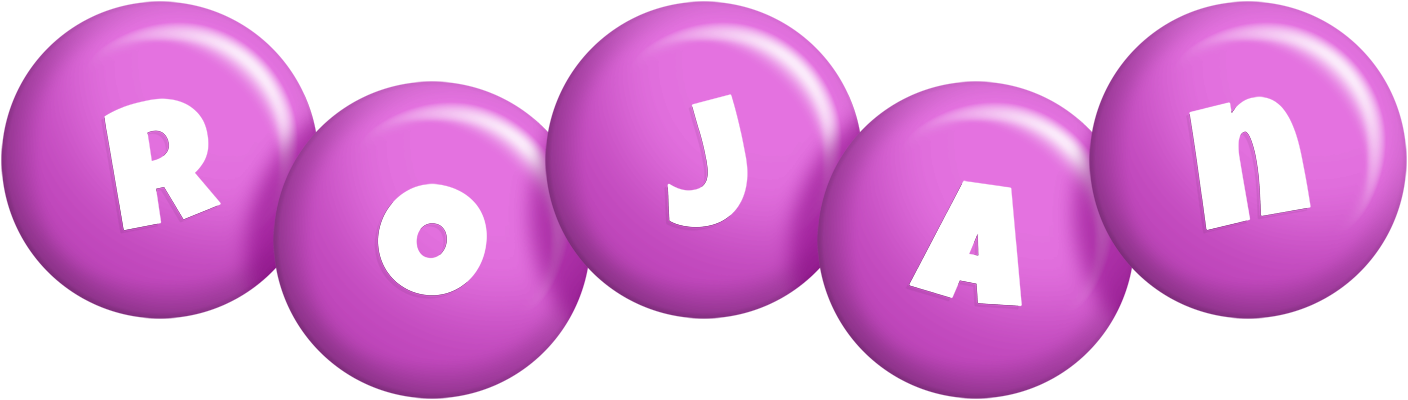 Rojan candy-purple logo