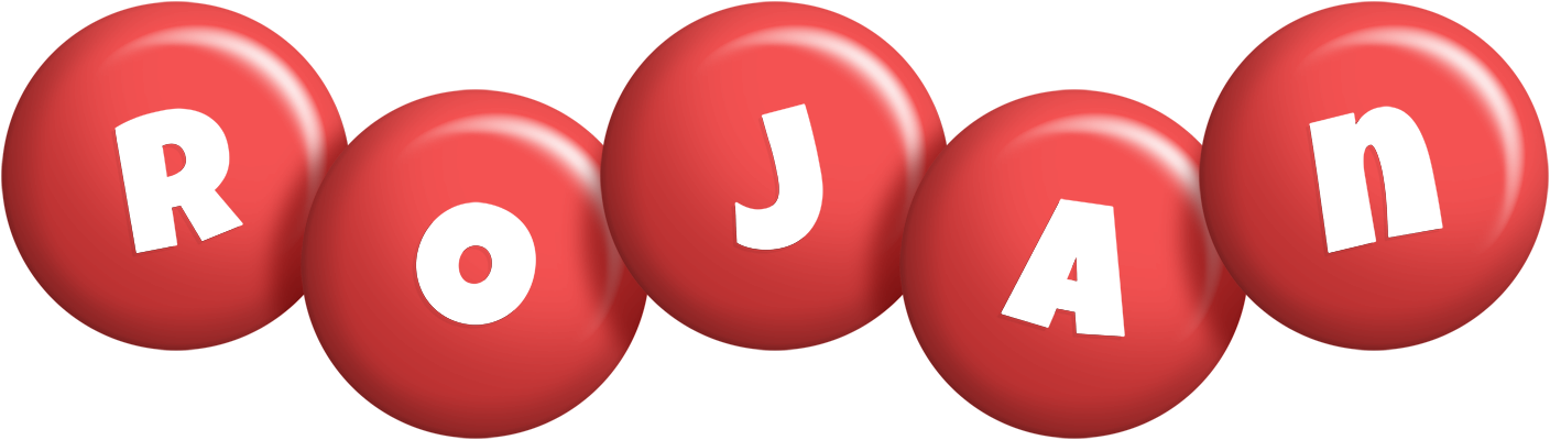 Rojan candy-red logo