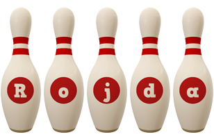 Rojda bowling-pin logo