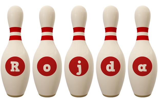 Rojda bowling-pin logo