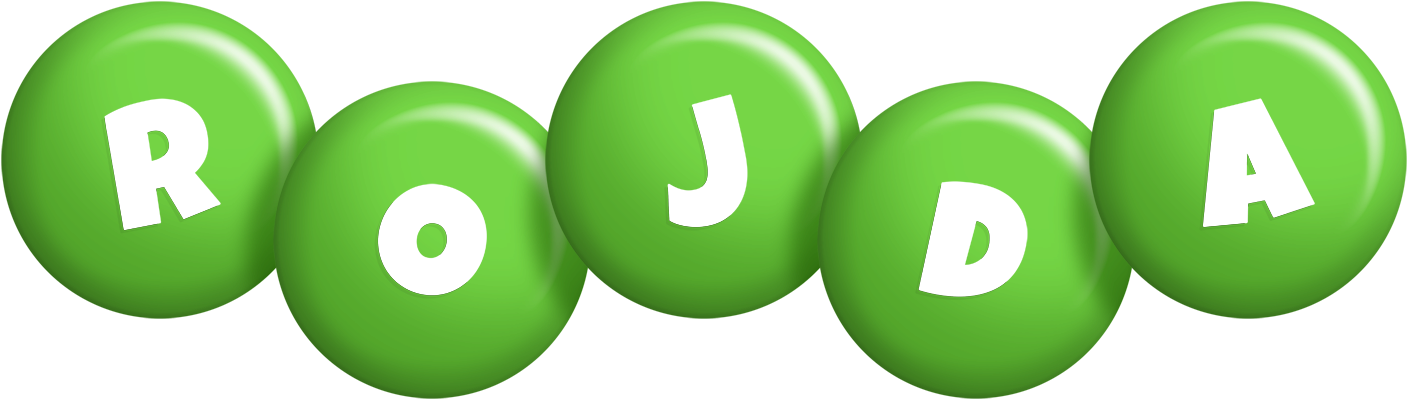 Rojda candy-green logo