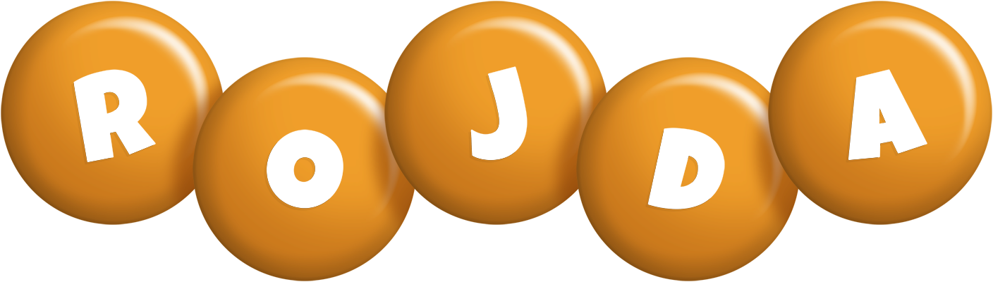 Rojda candy-orange logo