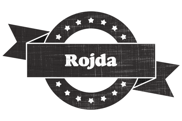 Rojda grunge logo