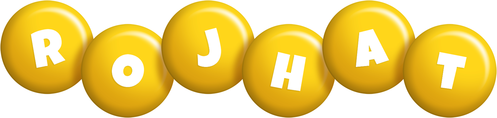 Rojhat candy-yellow logo