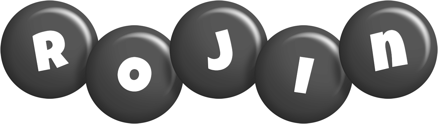 Rojin candy-black logo