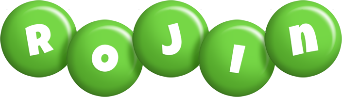 Rojin candy-green logo